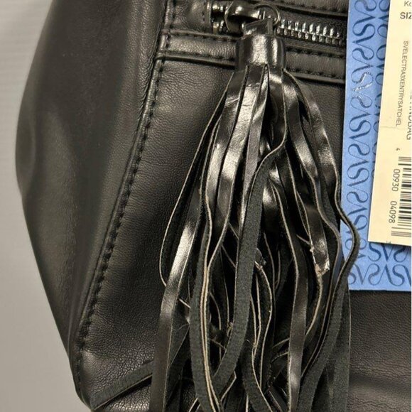 NWT Simply Vera Vera Wang Entry Satchel Black Mermaid - Picture 3 of 13